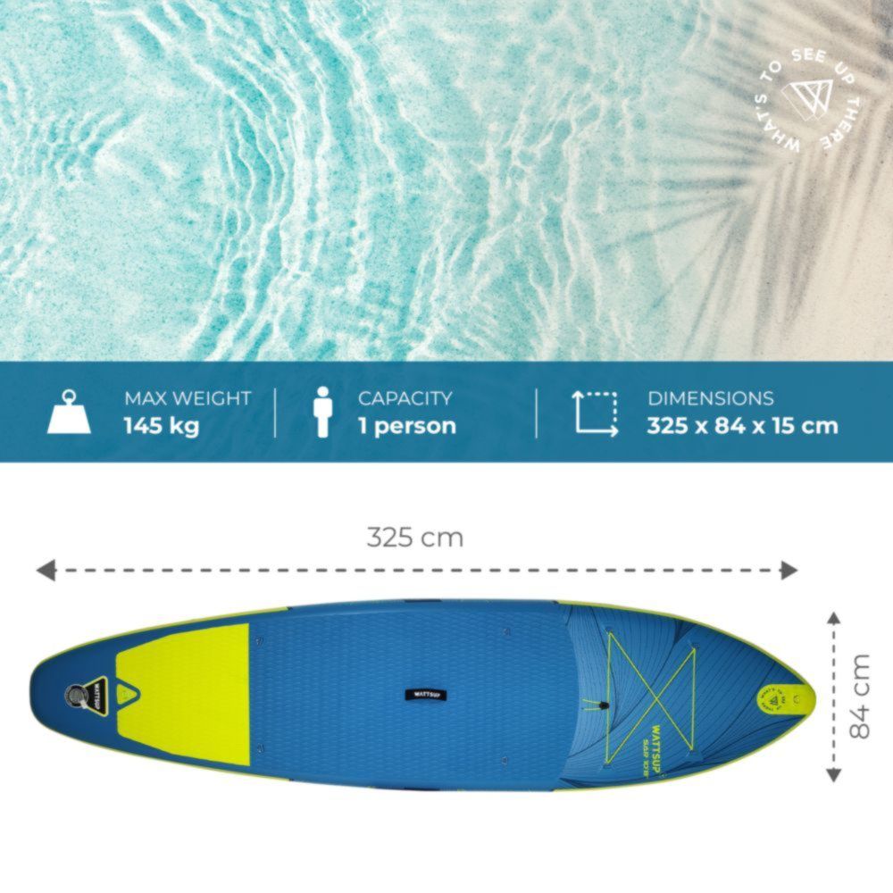 SAR 10'8'' Paddleboard (Blue/Yellow)