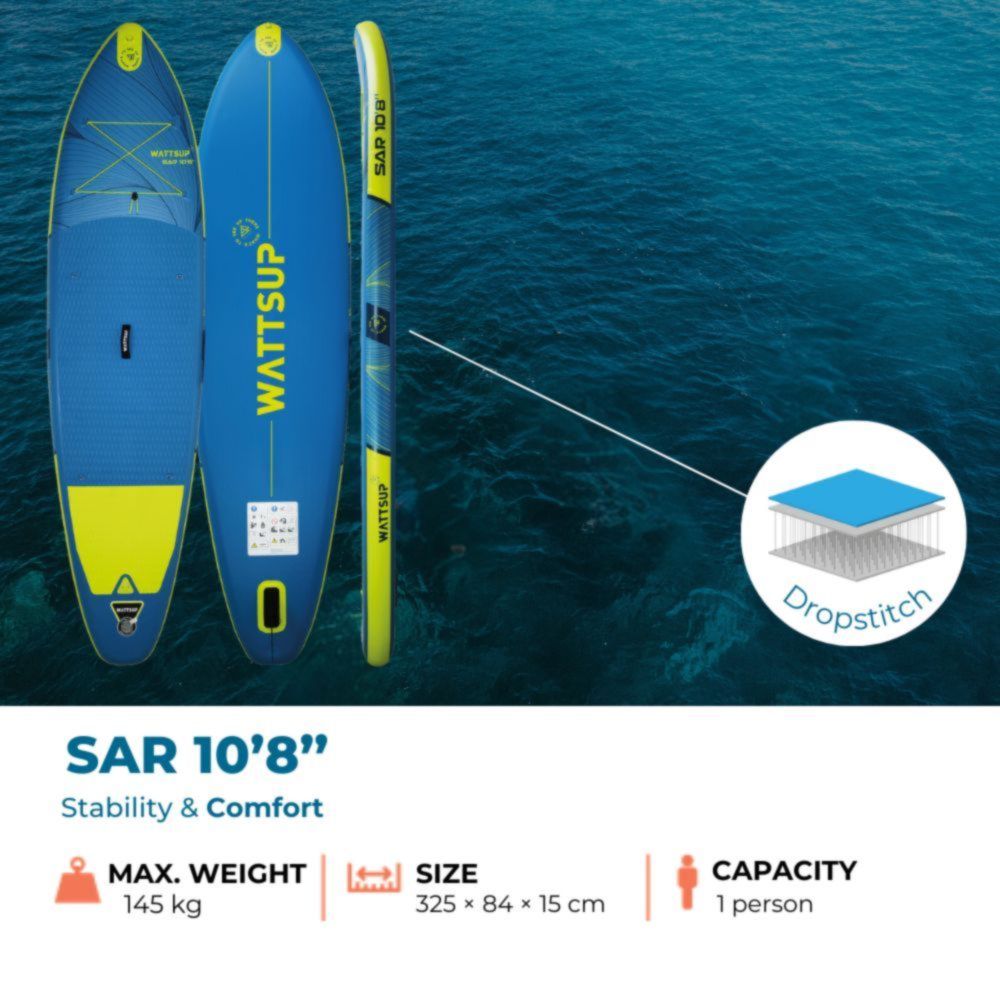 SAR 10'8'' Paddleboard (Blue/Yellow)