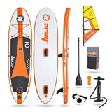 SUP Warehouse - Windsurf Inflatable 10" Inflatable SUP Package (Orange/White)