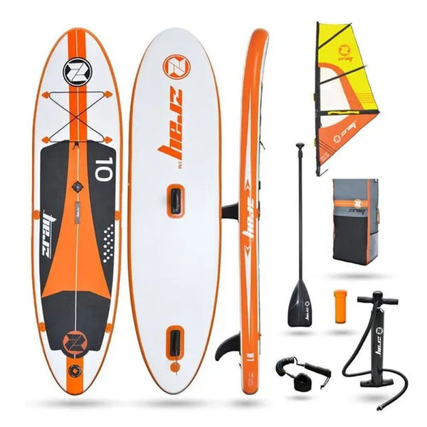 SUP Warehouse - Windsurf Inflatable 10" Inflatable SUP Package (Orange/White)