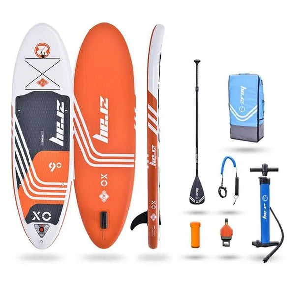 SUP Warehouse - X-rider Young 9" Inflatable SUP Package (Orange/White)