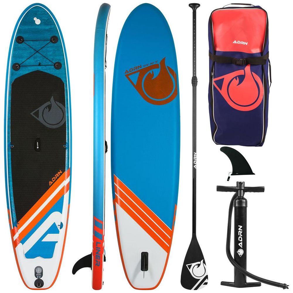Liner 10'6 Aufblasbares SUP-Paket (Blau/Rot)