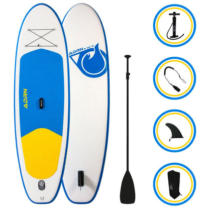 Starter 9'0 aufblasbares SUP-Paket (Weiß/Blau)