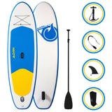 Starter 9'0 aufblasbares SUP-Paket (Weiß/Blau)