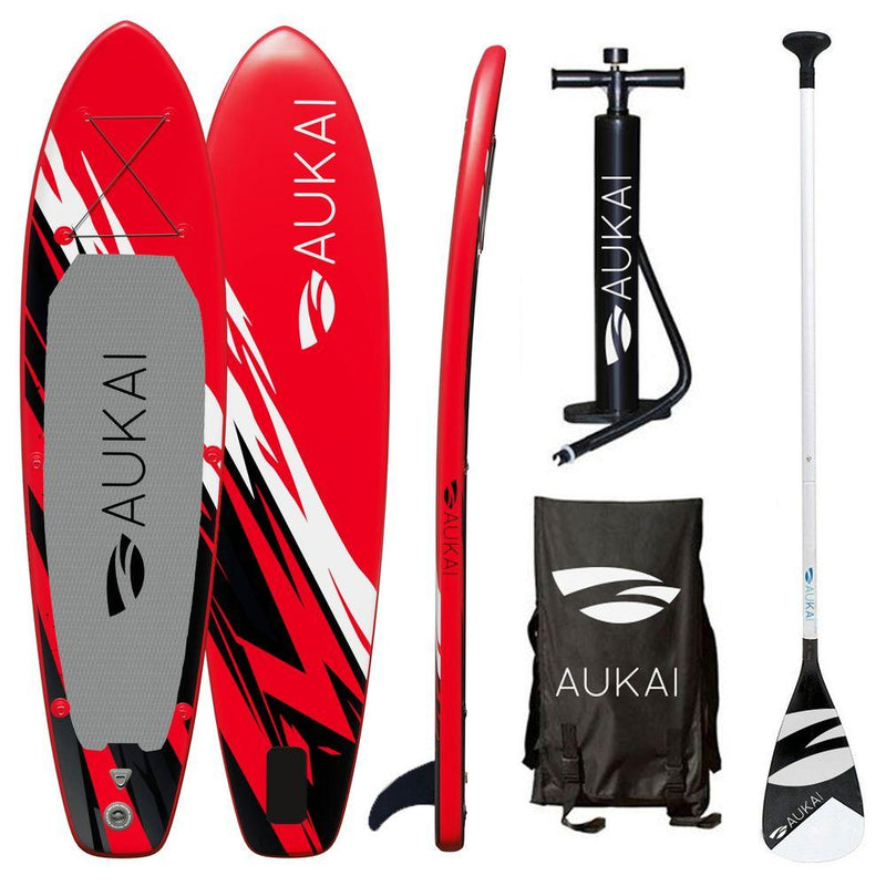 SUP Warehouse - Aukai - Sport Inflatable Paddleboard (Red)