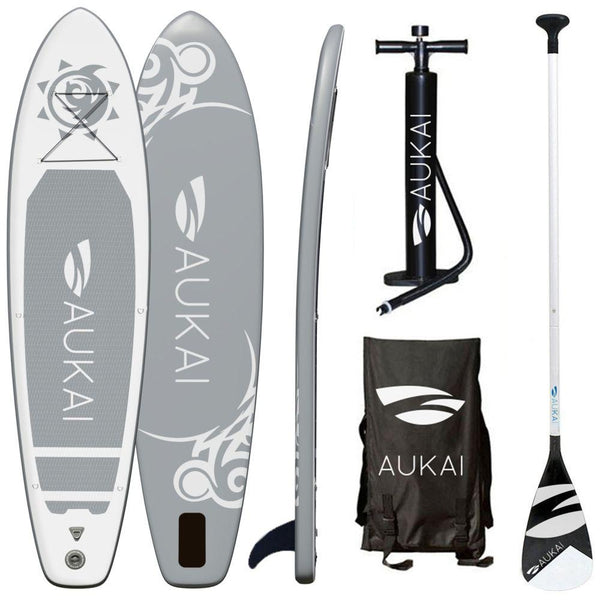 Aukai - Tribal Inflatable Paddleboard (Grey)