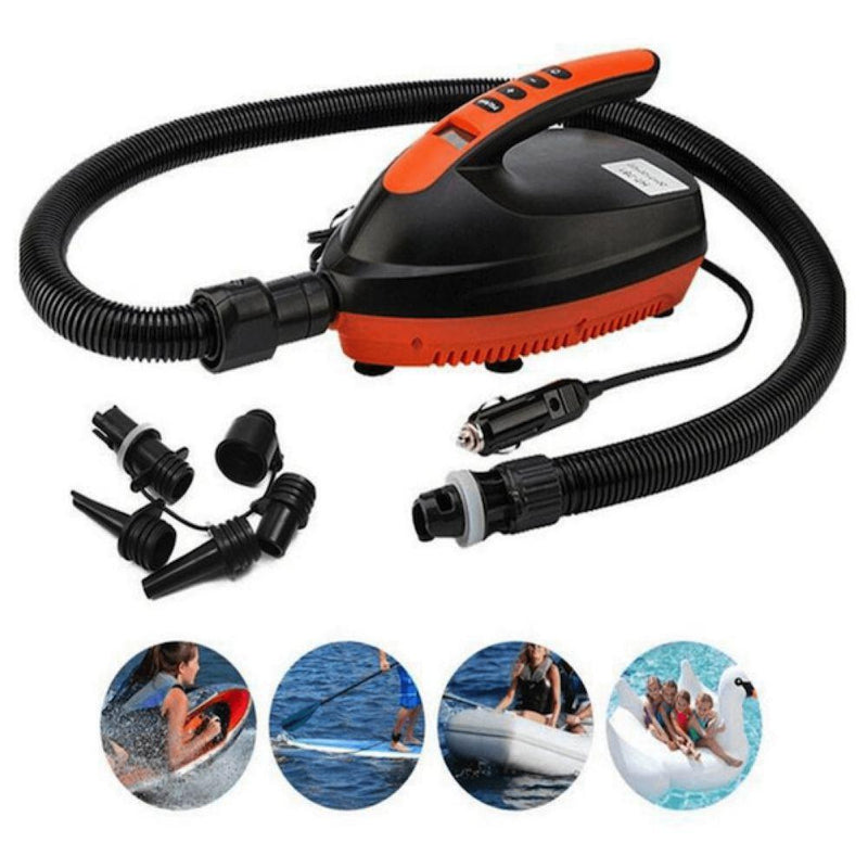 CoolSurf - Electric Paddleboard Pump (Black/Orange)