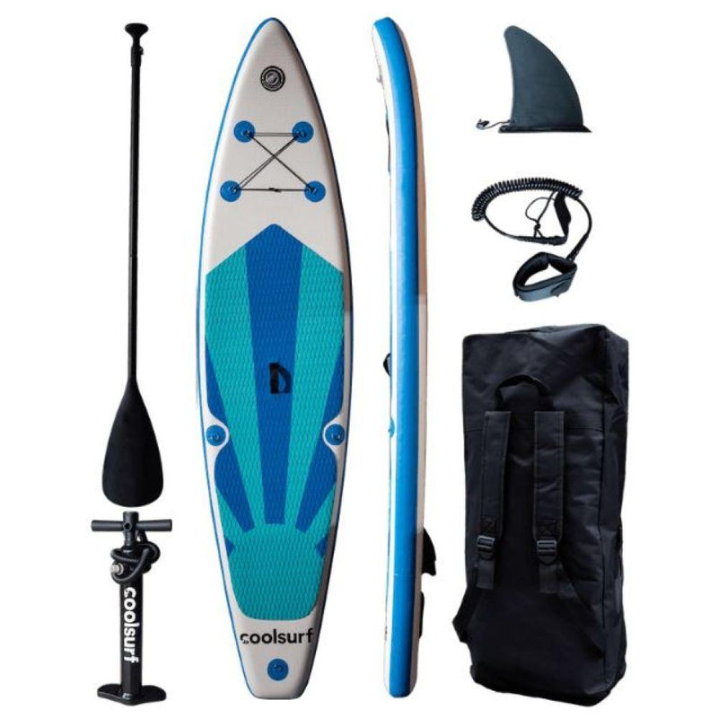 CoolSurf - Stormy 10'4" Inflatable Kite SUP Package (White/Blue)