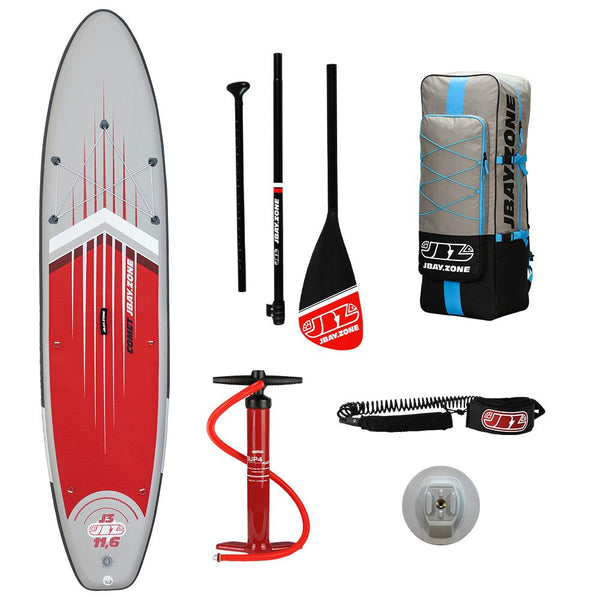 JBay Zone - J3 Comet SUP Package (Grey/Red)