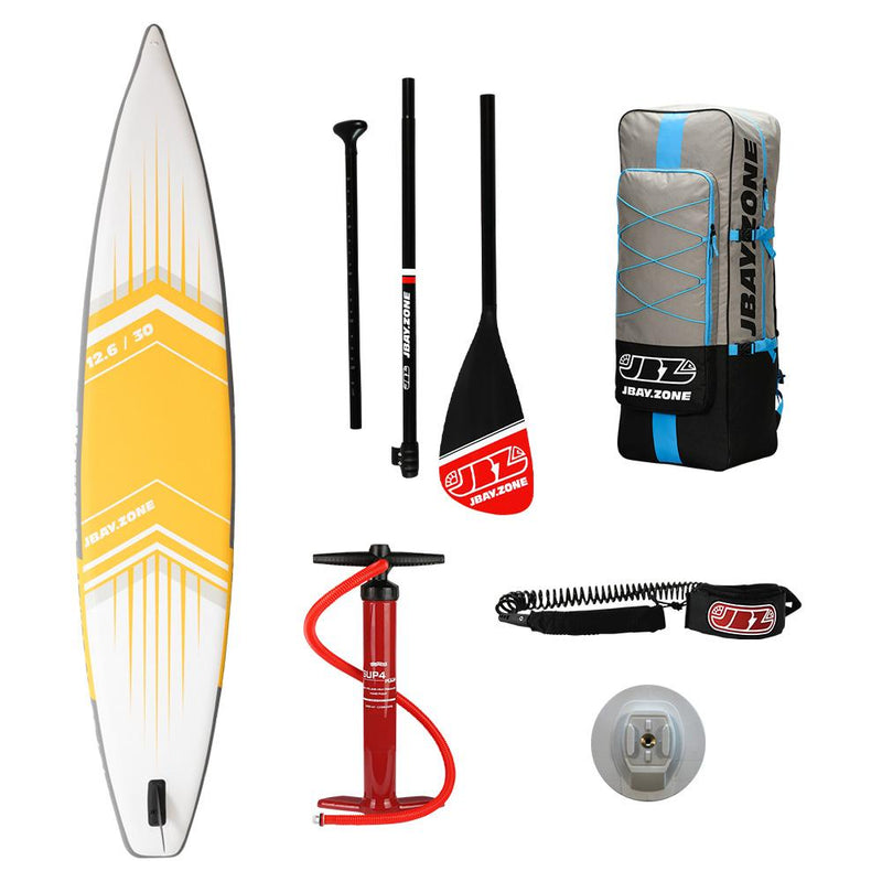 SUP Warehouse - JBay Zone - TJ Comet SUP Package (White/Yellow)