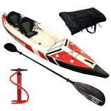 SUP Warehouse - JBay Zone - V-Shape Duo Kayak Package (Red/White/Black)