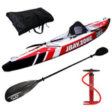 JBay Zone - V-Shape Mono Kayak Package (Red/White/Black)