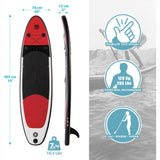 SUP Warehouse - Stand Up 10'8 Paddleboard (Red)