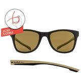 Indy Polarised Sunglasses (Black Gold/Brown)