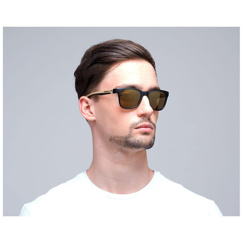 Indy Polarised Sunglasses (Black Gold/Brown)