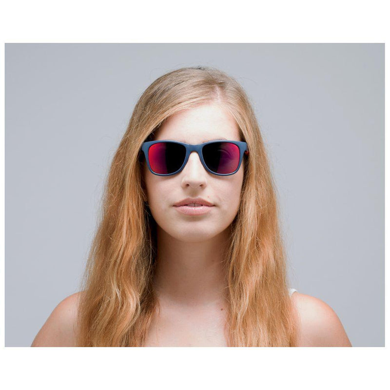 Indy Polarised Sunglasses (Matt Dark Blue/Smoke)