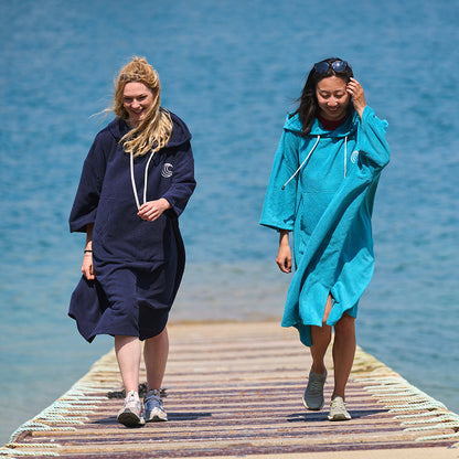 SUP Warehouse - Samphire - Towel Short Sleeve Changing Robe (Atlantis Navy)