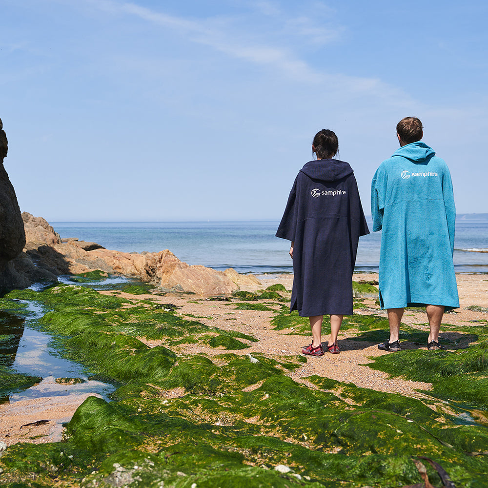 SUP Warehouse - Samphire - Towel Short Sleeve Changing Robe (Atlantis Navy)