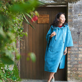 SUP Warehouse - Samphire - Towel Short Sleeve Changing Robe (Ionian Teal)