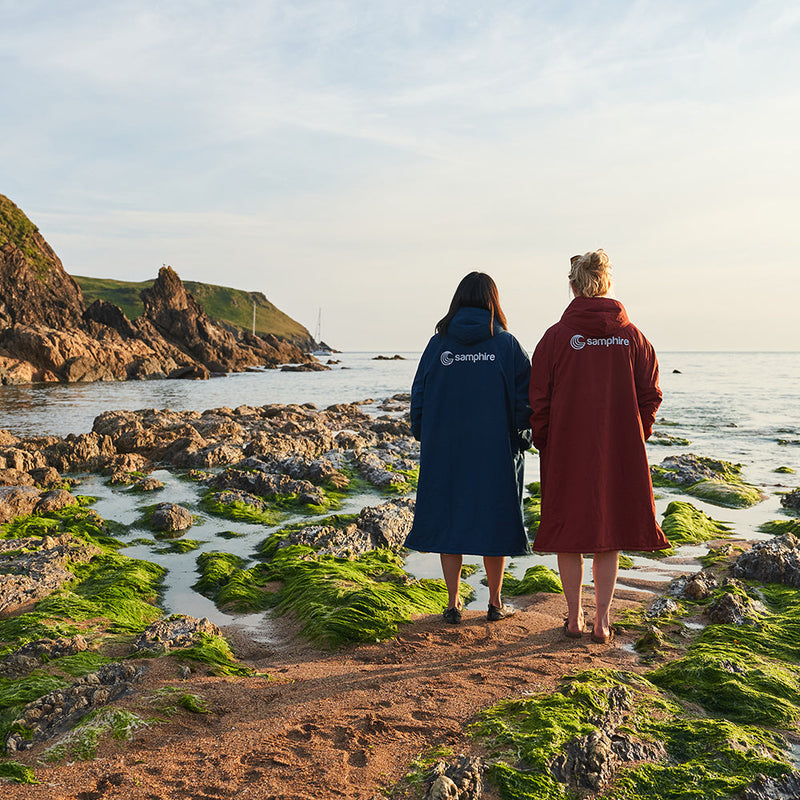 SUP Warehouse - Samphire - Weatherproof Long Sleeve Changing Robe (Atlantis Navy)