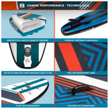 SUP Warehouse - Simple Paddle-Atoll 10' Inflatable SUP Package (Blue)