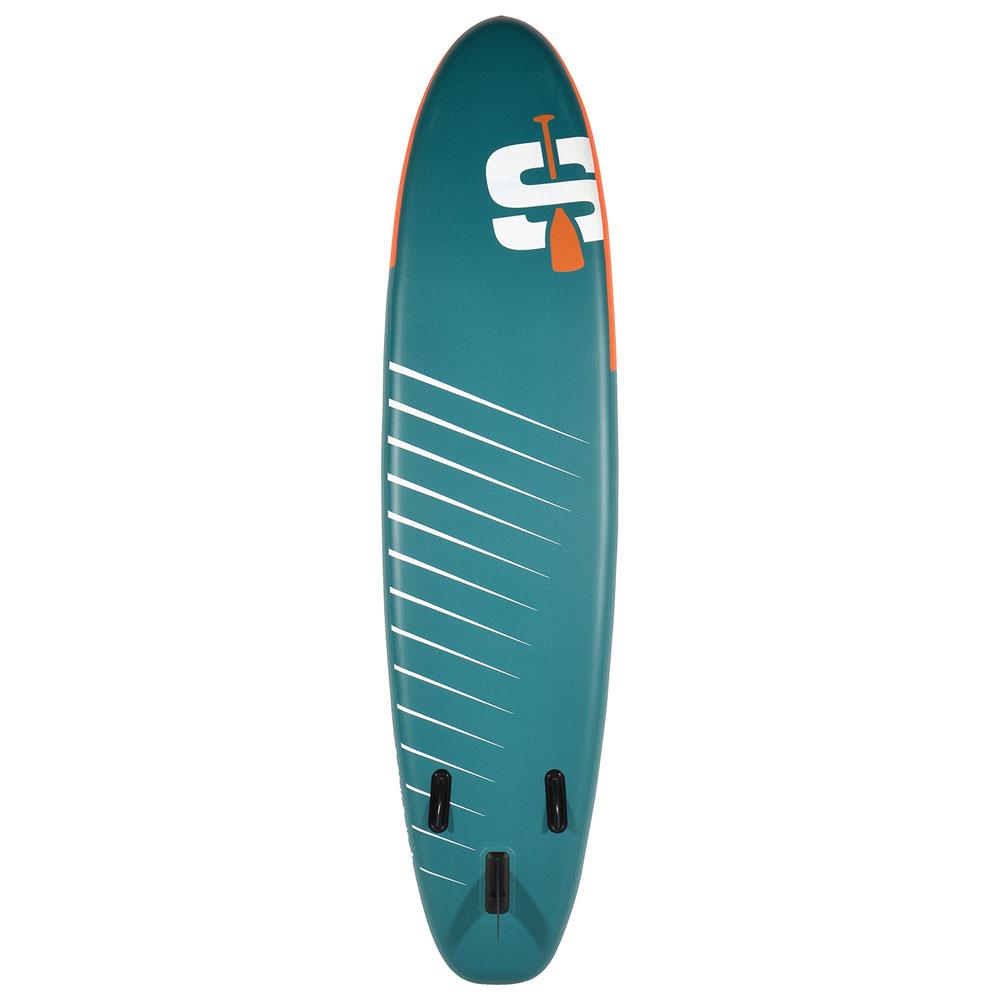 SUP Warehouse - Simple Paddle - L 11' Inflatable SUP Package (Blue/White/Orange)
