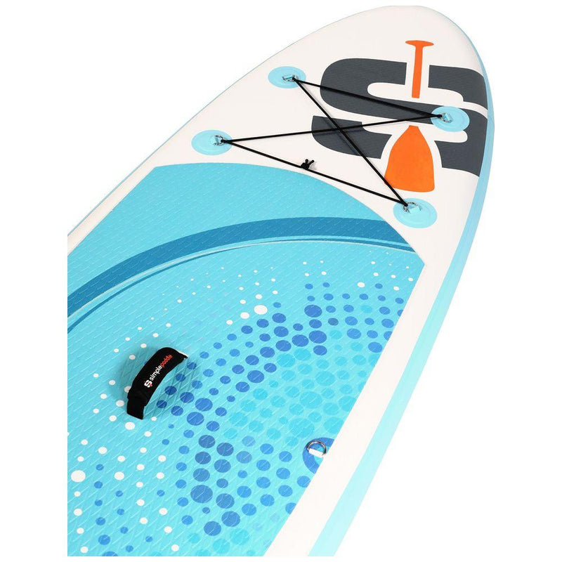 SUP Warehouse - Simple Paddle - Planet 9' Inflatable SUP Package (Blue/White)