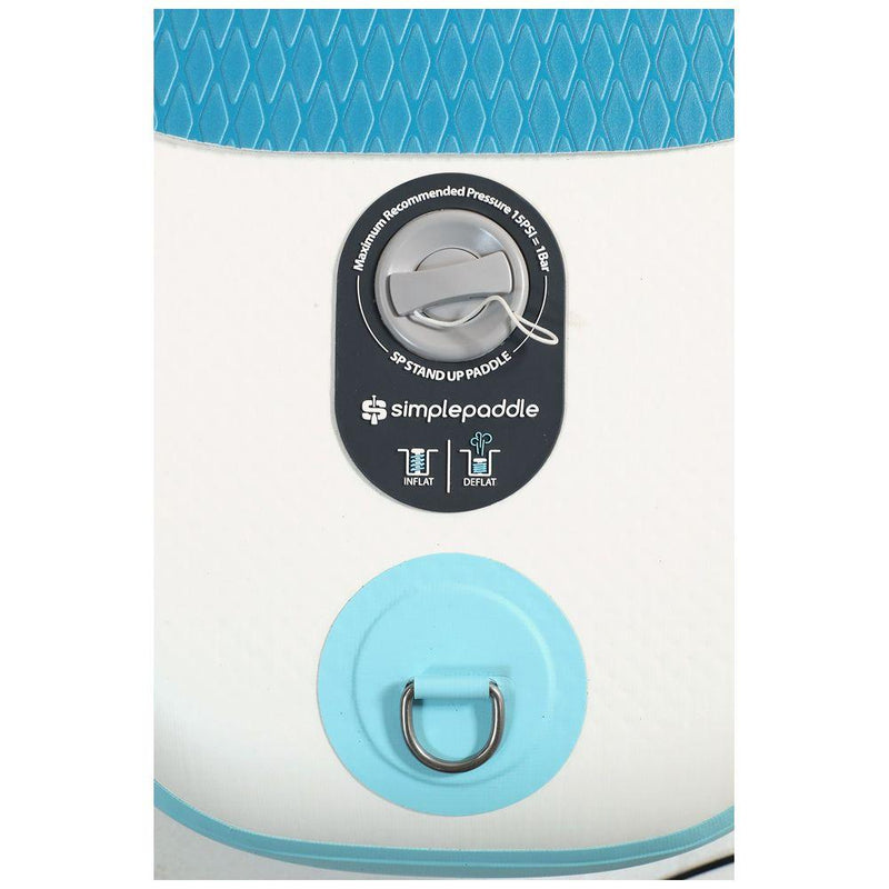 SUP Warehouse - Simple Paddle - Planet 9' Inflatable SUP Package (Blue/White)