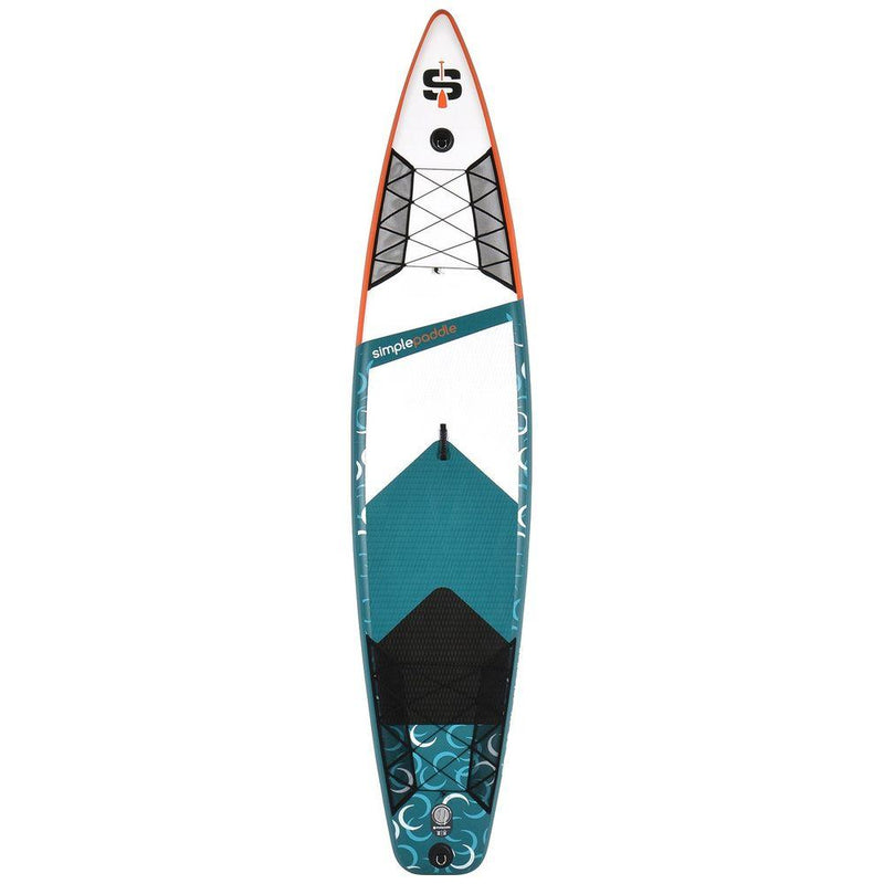 Race 12' Inflatable SUP Package (Blue/White/Orange)