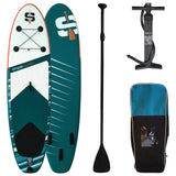 SUP Warehouse - Simple Paddle - XS 9'2" Inflatable SUP Package (Blue/White/Orange)