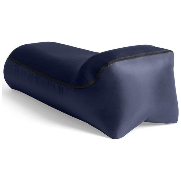 Inflatable Lounger With Cover (Navy Blue)