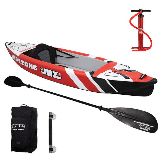 SUP Warehouse - JBay Zone - Mono Drop-Stitch 330 Kayak (Red/White/Black)