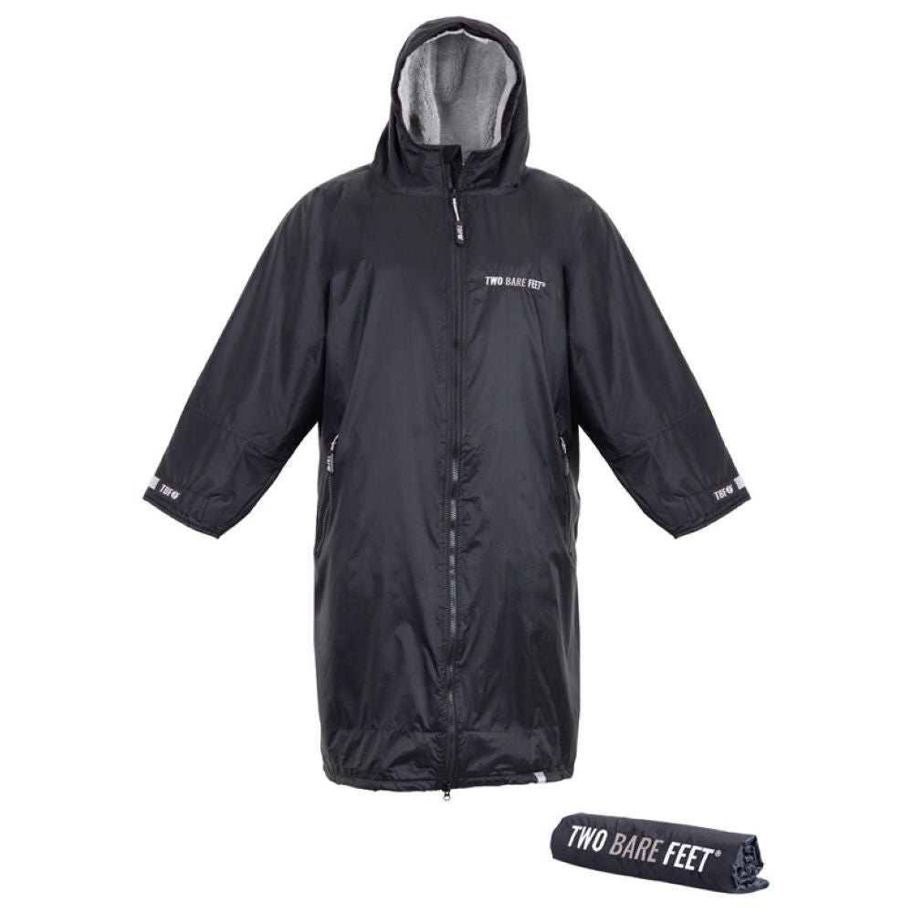 SUP Warehouse - Two Bare Feet - Kids Weatherproof Changing Robe (Black/Grey)
