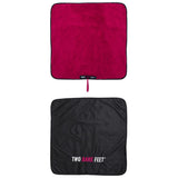 SUP Warehouse - Two Bare Feet - Weatherproof Changing Robe (Black/Raspberry)