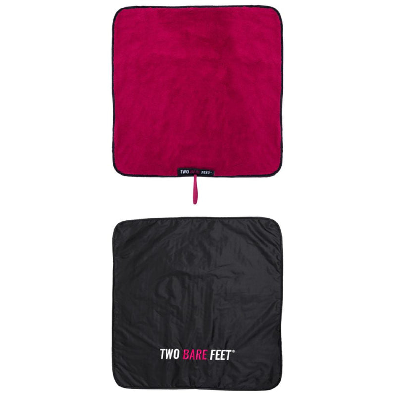 SUP Warehouse - Two Bare Feet - Weatherproof Changing Robe (Black/Raspberry)