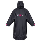 SUP Warehouse - Two Bare Feet - Weatherproof Changing Robe (Black/Raspberry)