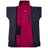 Weatherproof Changing Robe (Black/Raspberry)