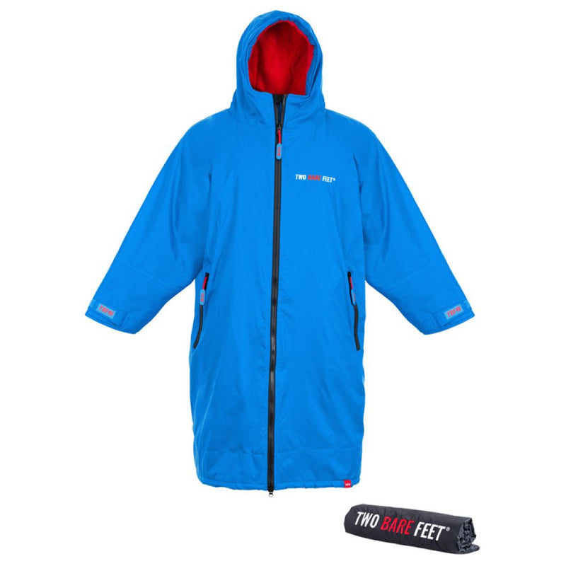 SUP Warehouse - Two Bare Feet - Weatherproof Changing Robe (Blue/Red)