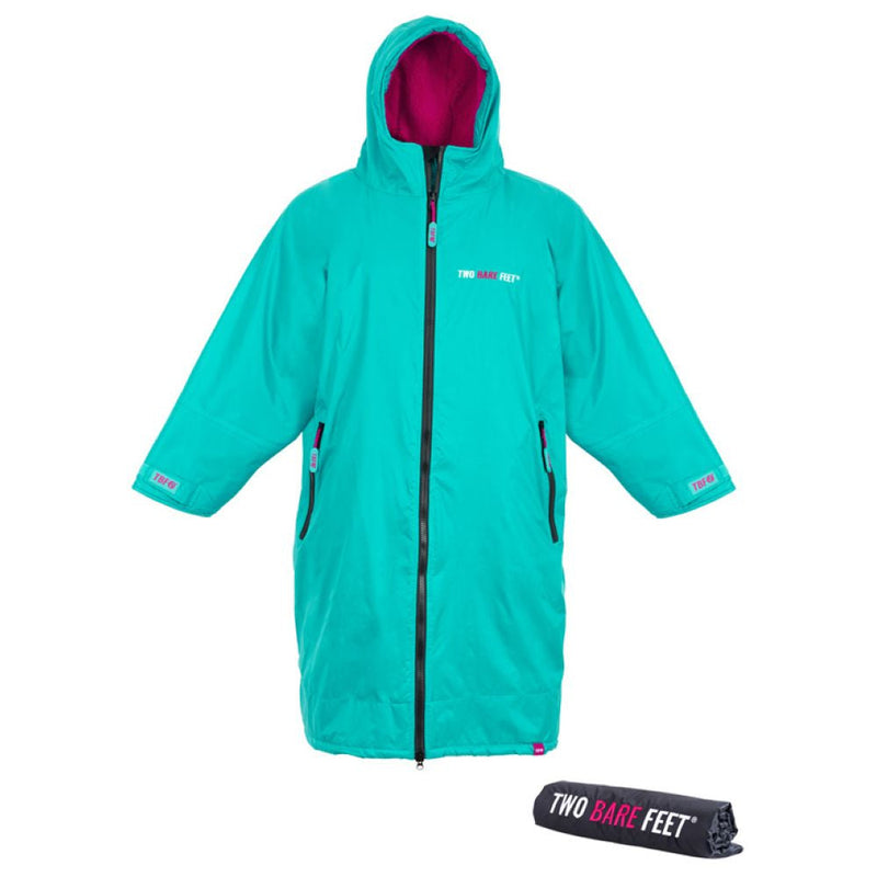 SUP Warehouse - Two Bare Feet - Weatherproof Changing Robe (Teal/Raspberry)