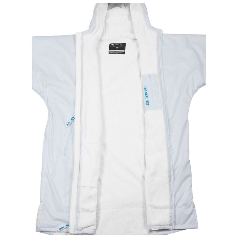 SUP Warehouse - Two Bare Feet - Adults Weatherproof Changing Robe (White/Blue)