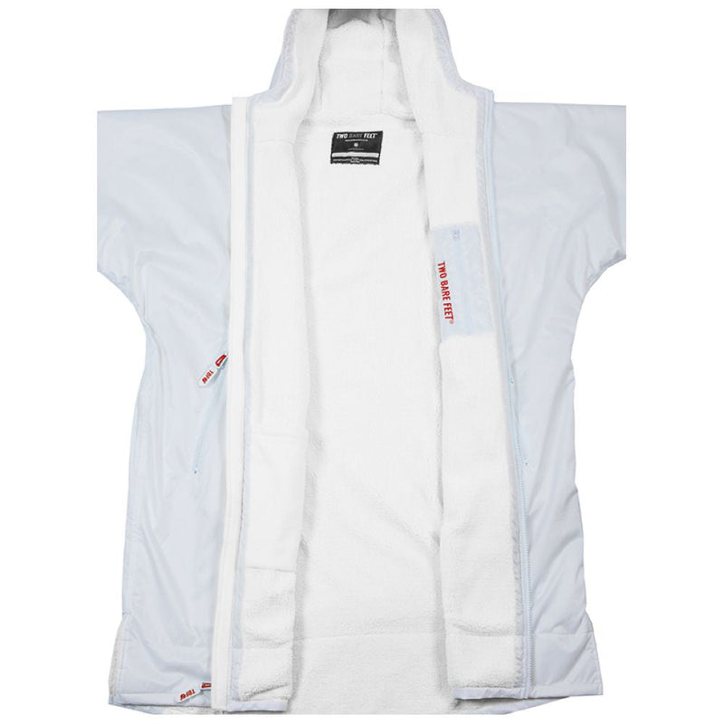 SUP Warehouse - Two Bare Feet - Adults Weatherproof Changing Robe (White/Red)