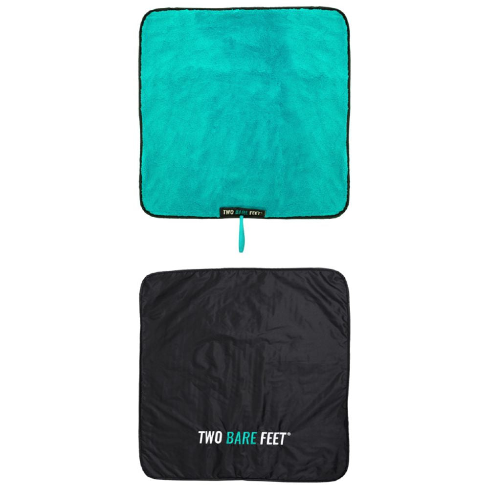 SUP Warehouse - Two Bare Feet - Adults Weatherproof Changing Robe (White/Teal)