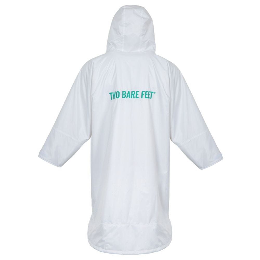 SUP Warehouse - Two Bare Feet - Adults Weatherproof Changing Robe (White/Teal)