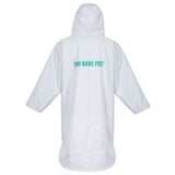 SUP Warehouse - Two Bare Feet - Adults Weatherproof Changing Robe (White/Teal)