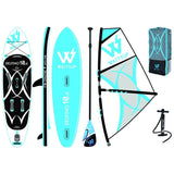 SUP Warehouse - WattSup - Delfino 10'6" Inflatable Wind SUP Package (White)