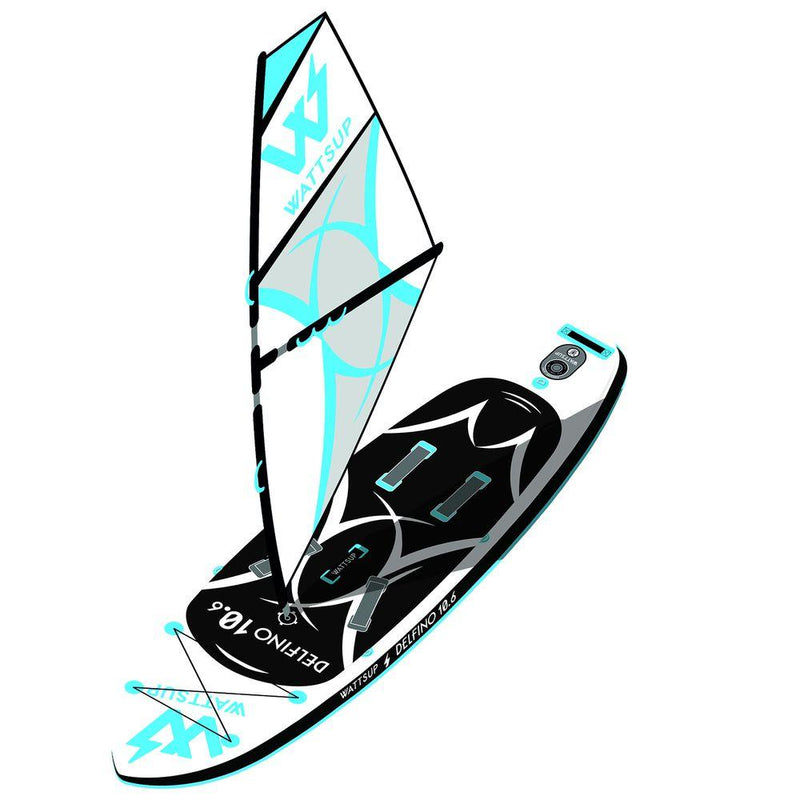 Delfino 10'6" Inflatable Wind SUP Package (White)