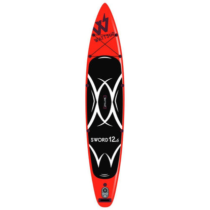 Sword 12'6" aufblasbares SUP-Paket (rot)
