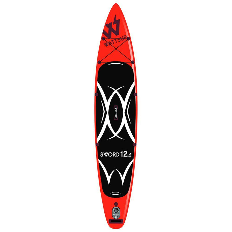 Sword 12'6" aufblasbares SUP-Paket (rot)