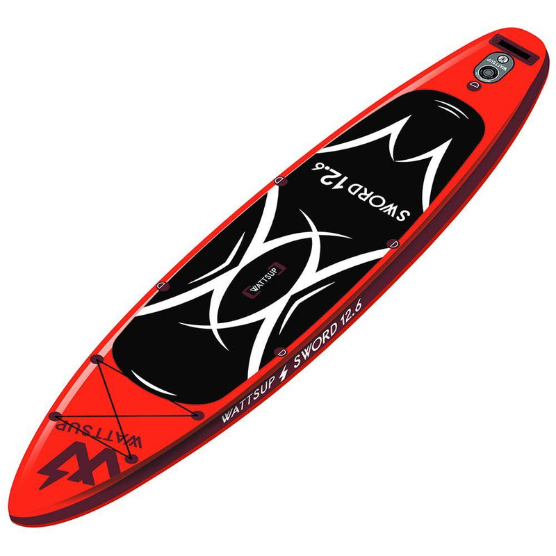 Sword 12'6" aufblasbares SUP-Paket (rot)