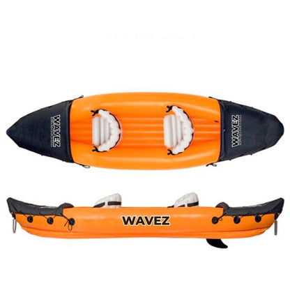 Wavez 2 Person Inflatable Kayak (Orange/Black)